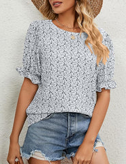 Womens Casual Floral Print