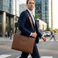 Real Leather Unised Laptop Bag - B-100