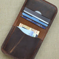Handmade Real Leather Crazy Horse Bifold Wallet - D-900