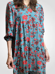 Womens Casual Floral Print Babydoll